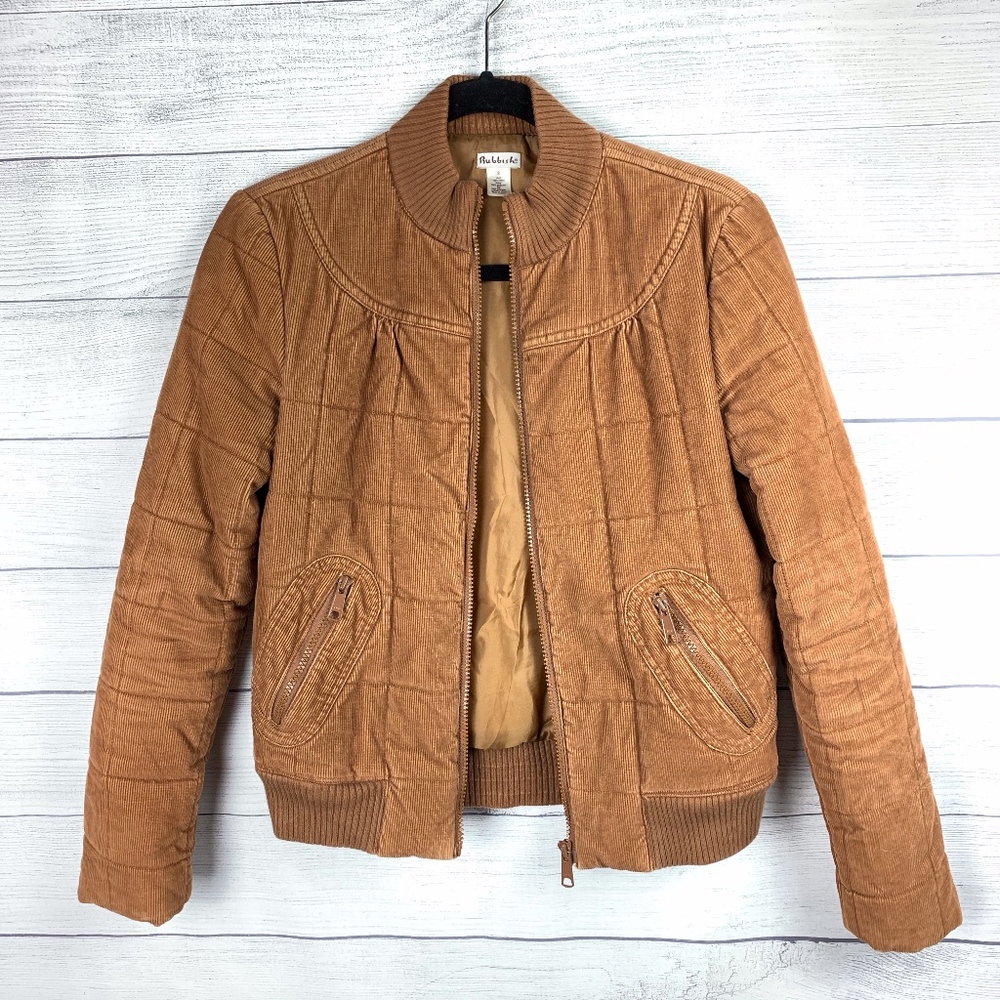 Rubbish Brown Corduroy Quilted Jacket